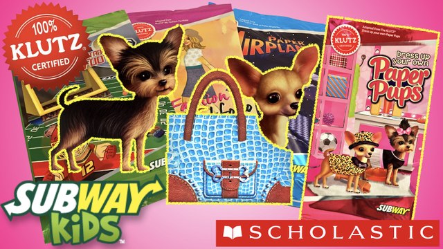 2016 Subway Scholastic The Klutz Unbox Dress Up Your Own Paper Pups #1