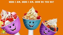The Finger Family Frozen Yogurt Family Nursery Rhyme | Yogurt Finger Family Songs