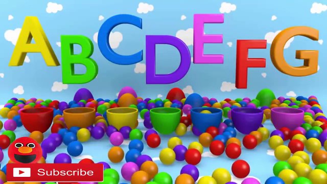 LEARN ABC AND Learn Count Numbers - 3D Surprise Eggs - Eggs Surprise 3D Color Ball Show for Kids