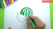 Coloring Pages And Learn Colors For Kids With Watermelon