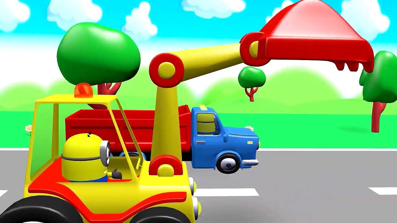 Learn Colors - Funny Bus! Superhero Surprise Eggs Spiderman Superman Cartoon w Songs Videos For Kids