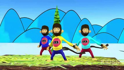 Five Little Monkeys Jumping on the Bed Nursery Rhymes | Animation English Nursery Rhymes