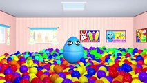 Ball Pit Show 3D Playroom for Kids to Learn Colors with Giant Surprise Eggs Balls Helicopters