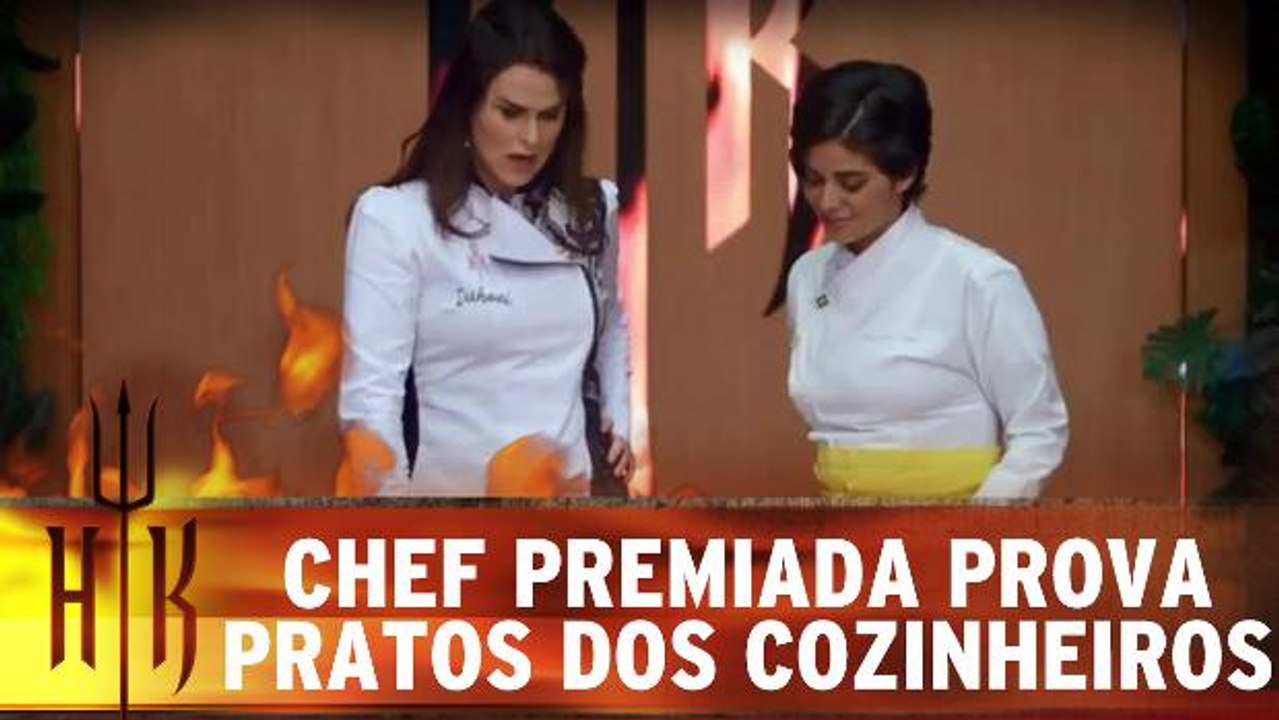 Chef premiada prova pratos dos cozinheiros