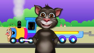 Down By The Train Nursery Rhymes for Kids | 3D Tom Cat Rhymes for Children