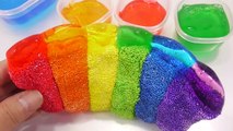 칼라폼 무지개 슬라임 액체괴물 만들기!! 흐르는 점토 액괴 슬라임 장난감 놀이 DIY How To Make Color Foam Rainbow Slime Toys