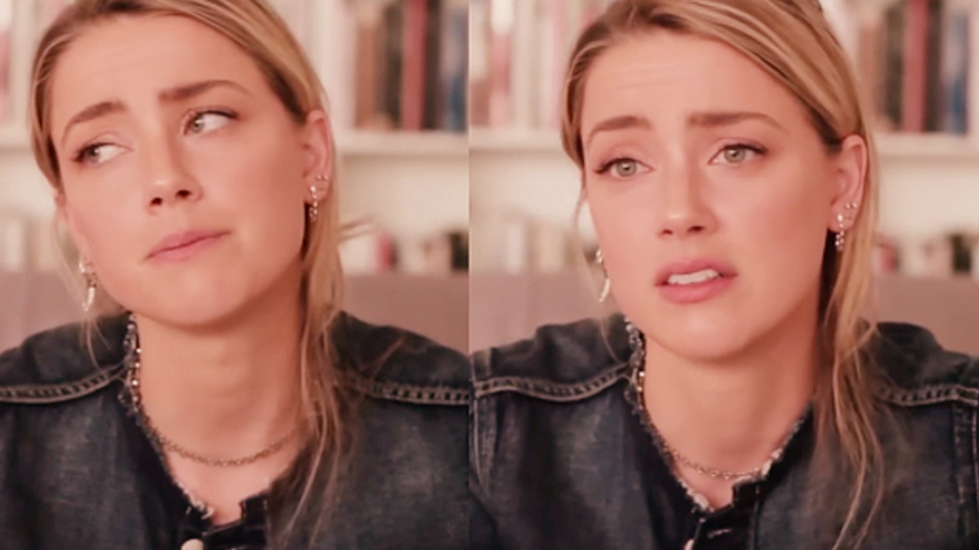 ⁣Amber Heard Tears Up During Domestic Violence PSA