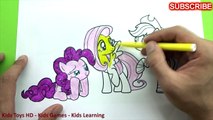 My Little Pony Coloring Pages For Kids ♥ Learning Colors With My Little Pony Coloring Book