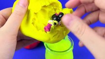 Play-Doh ICE CREAM Clay Slime Surprise Eggs Spongebob Hello Kitty Peppa Pig Minnie Mouse Minecraft