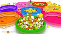 DuckDuckKidsTV || Learn Colors with Surprise Eggs Prank 3D for Kids Toddlers Color Balls Smiley Face