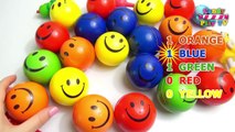 The Ball Pit Show for kids | Learn Colours with Huge Smiley Face Squishy Balls | Colors Collection