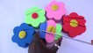 DIY How To Make Colors Kinetic Sand Flowers Learn Colors Play Doh Disney Princess Modelling Clay