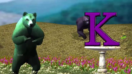 Wild Animals Cartoons For Children | ABC Songs For Children | Dinosaurs 3D Animation | ABCD Songs