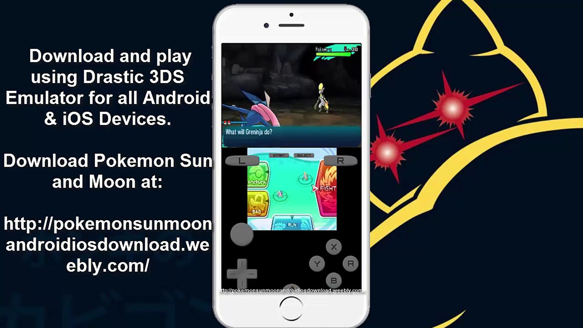 How to play Pokémon Moon in iPhone iOS - Working Drastic 3DS Emulator -  video Dailymotion