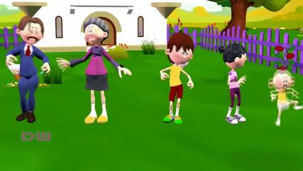 Human Flying Family Finger Song 3d Anime Cartoon Popular Rhymes For Kids Toddlers and Children FFC
