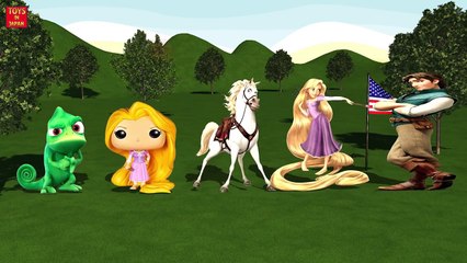 TANGLED Finger Family | Nursery Rhymes for Children | 3D Animation