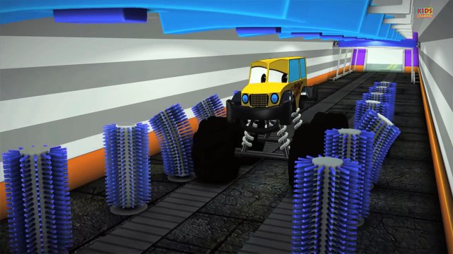 Monster Truck Car Wash | Car Wash Videos For Kids | kids videos