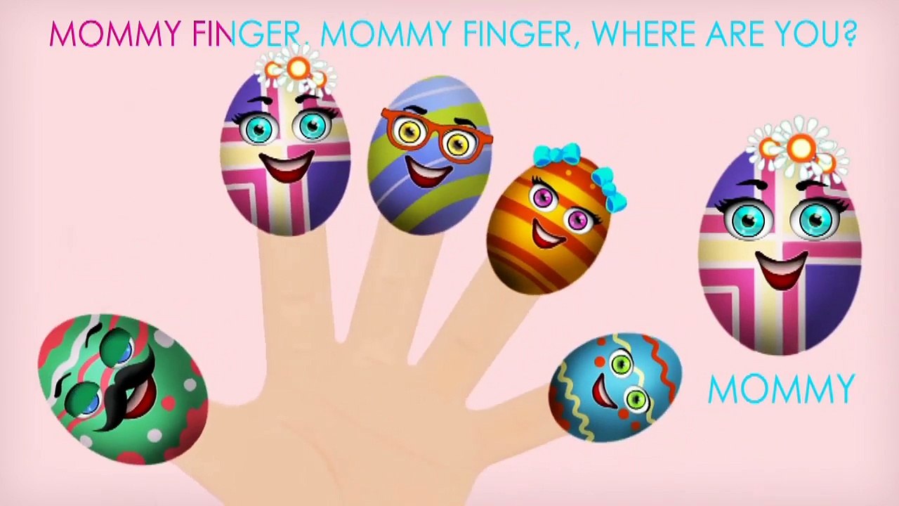 Super Easter Eggs Finger Family Nursery Rhymes Lyrics