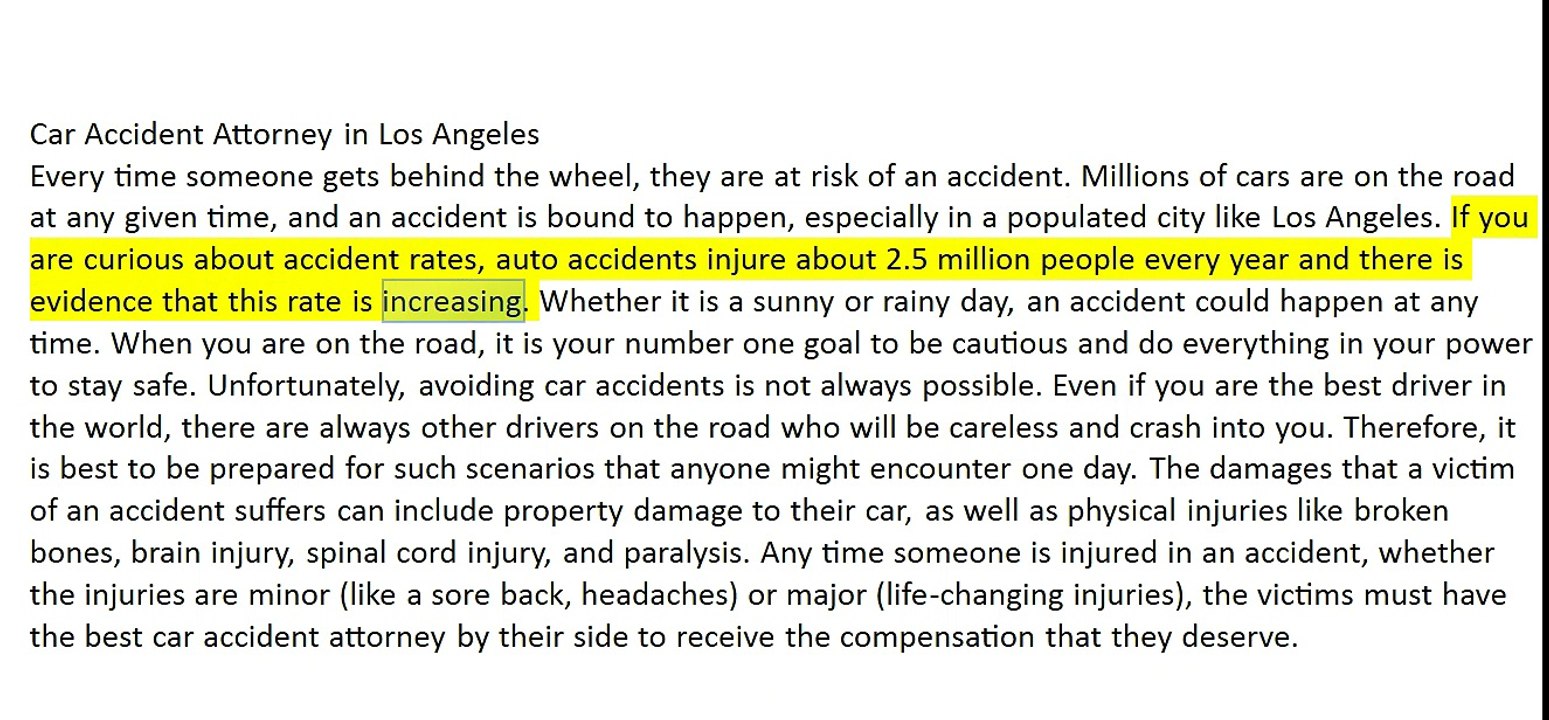 Car Accident Attorney in Los Angeles