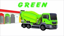 Colors for Children to Learn with Cement Mixer Trucks - Colours for Kids to Learn - Learning Videos