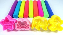 Learn Colors Play Doh Animal Elephant Mickey Mouse Star Frog Hello Kitty Fun and Creative for Kids