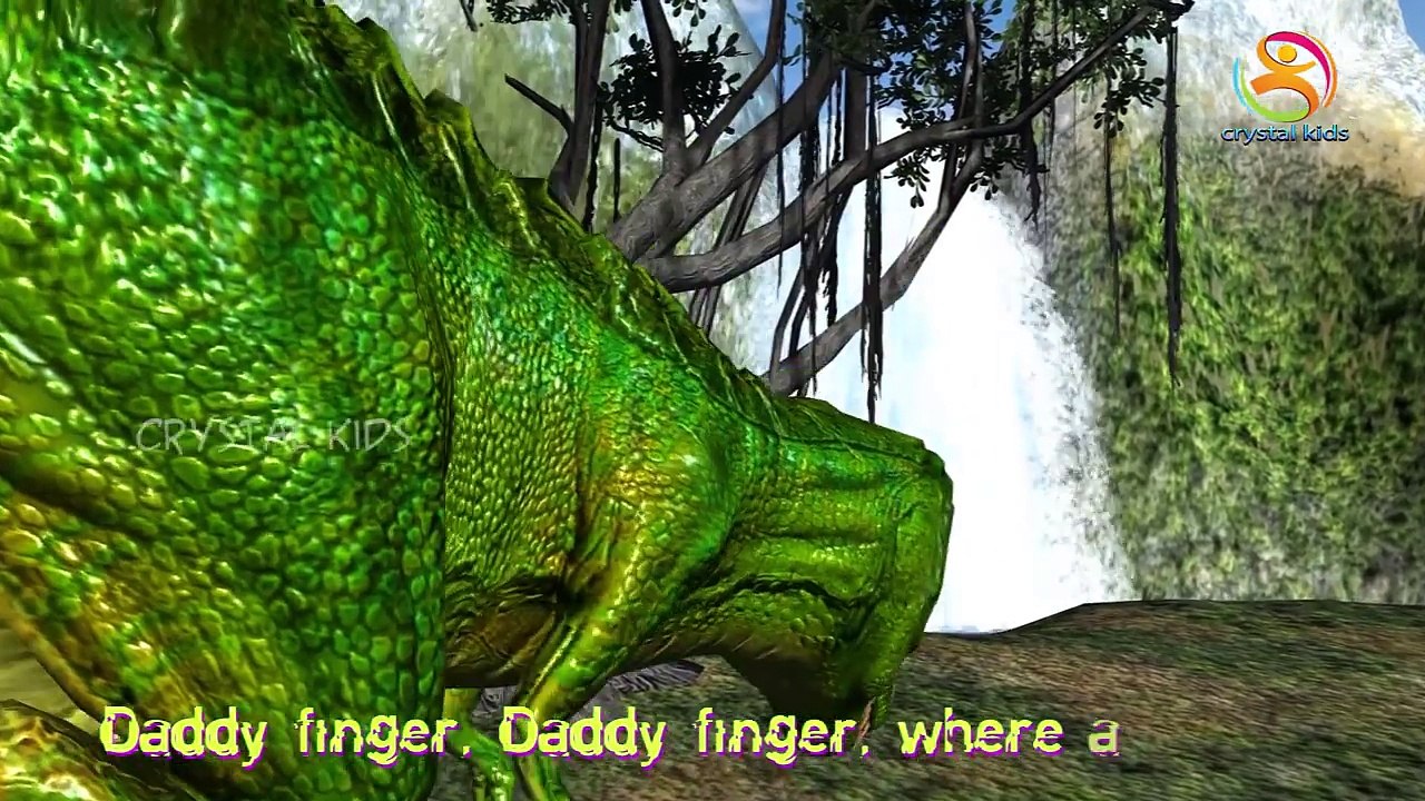 Dinosaurs 3d animation | The Finger Family Nursery kids rhymes