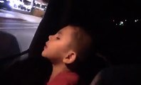 Kid shouts at road rage driver 