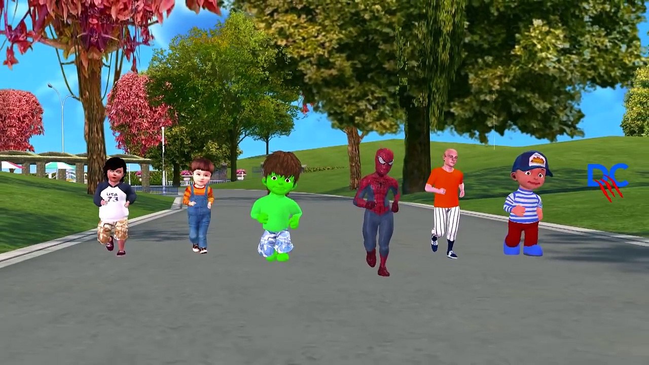 Spiderman Vs Hulk And Spiderman Vs Venom SuperHero Fight | Finger Family Nursery Rhymes