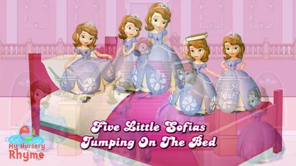 #Five #Little #Sofia #Jumping On The Bed #Sofia The First #Nursery #Rhyme
