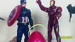 Caption America Civil War Egg Surprise Toys Learn Color with Marvel Avengers SuperHeroes Kids Toys
