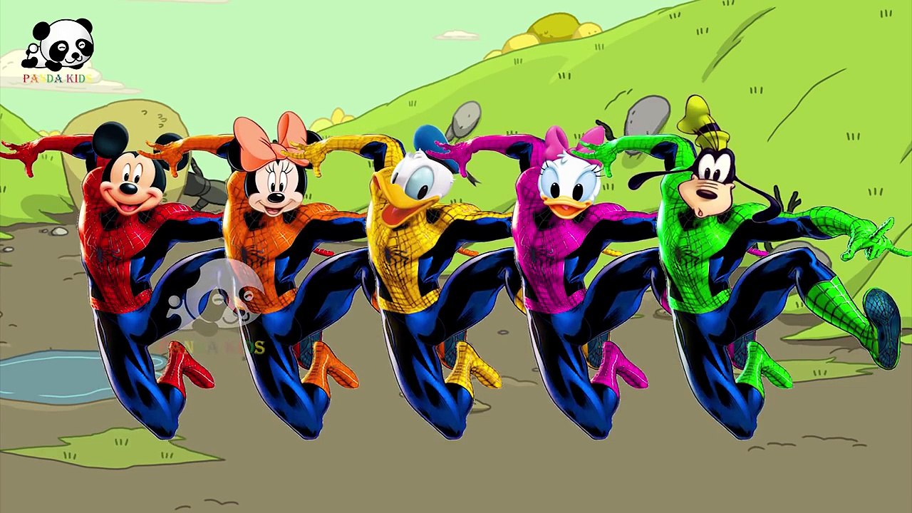 #Mickey Mouse #Spiderman #Finger Family Songs #Nursery Rhymes Lyric & More Panda Kids