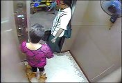 This is how a couple of good neighbors bully an old lady inside the elevator