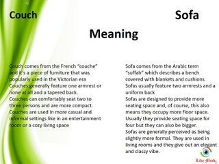 Difference Between - Couch and Sofa