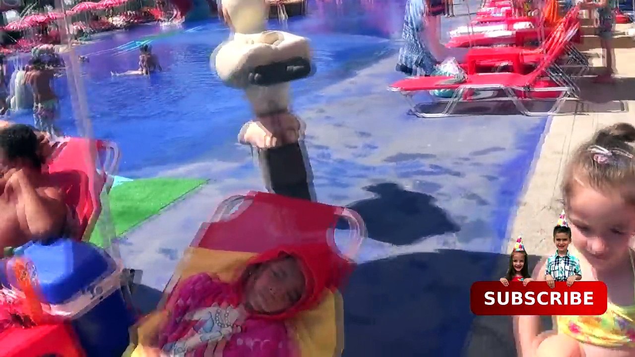 MAIA Baby Doll Swimming - Pool Party Water Slide Fun - Toys For Girls Video For Kids to Watch