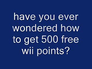 Win 500 Free Wii Points