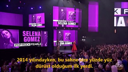 Selena Gomezin Duygusal Konuşması (2016 Amerikan Müzik Ödülleri)