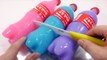 Coca Cola Coke Bottle Yogurt Gummy Pudding Learn Colors Slime Toy Surprise