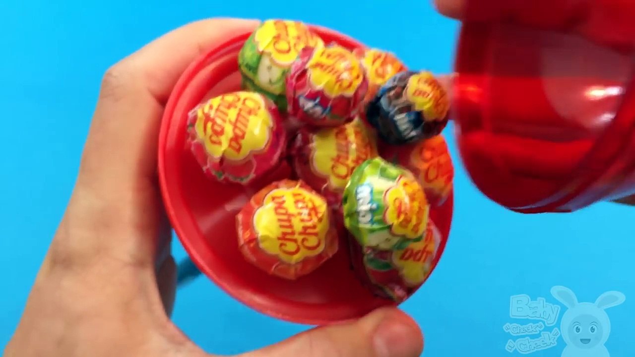 GIANT Lollipop Chupa Chups - Color Contest for Children with Baby Cheek Cheek