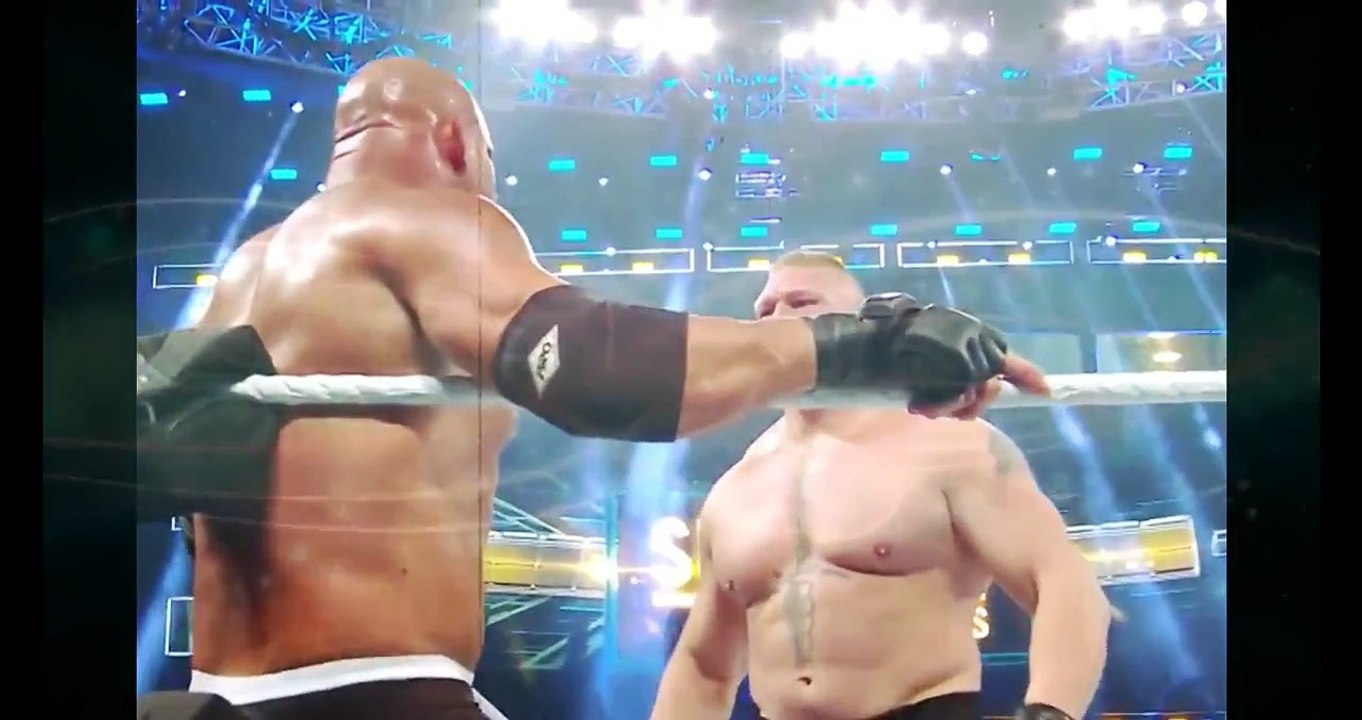 Bill Goldberg Vs Brock lesner   wwe survivor series bill goldberg vs brock lesnar! goldberg wins