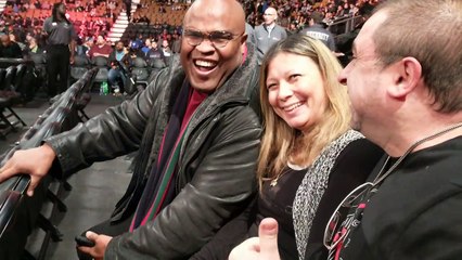 WWE Raw Nov 21 2016 Bill Goldberg, his wife & son & Gary Goodridge in 4K with the Pixel XL