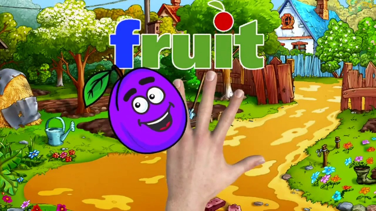 Fruit new Finger Family Nursery Rhyme for Children 4K Video
