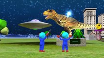 Dinosaur Vs UFO Aliens Funny Compilation Video For Children | Aliens Playing With Dinosaur