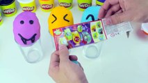 Learn Colors with Play-Doh Smiley Face Kinder Joy Surprise Eggs - Fun Creative for Kids