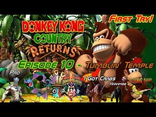 Let's Play Donkey Kong Country Returns - Episode 10 - Tumblin' Temple