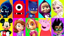 PJ Masks Romeo Game Play Doh LEARN COLORS Peppa Pig English Episode, Yo Gabba Gabba, Paw Patrol