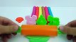 Kids learn rainbow colours with play dough art modelling clay education for preschool