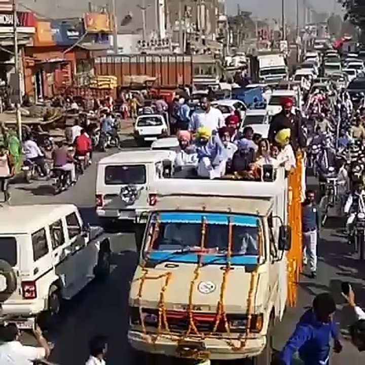 Aam Aadmi Party - Punjab bhagwant mann jalalabad road show 27 nov 2016