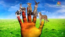 Animal 3d rhymes | Finger Family Rhymes | Cheetah,Donkey,Wolf,Cow | Animals Collection