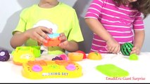 Toy Kitchen Velcro Playset Fruit Vegetable Cooking Soup Cookies Toy Food for Children Video for Kids