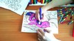 My Little Pony New Coloring Pages for Kids Colors Sparkle Coloring colored markers felt pens